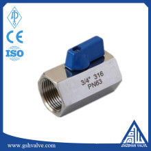 3/4" stainless steel mini ball valve